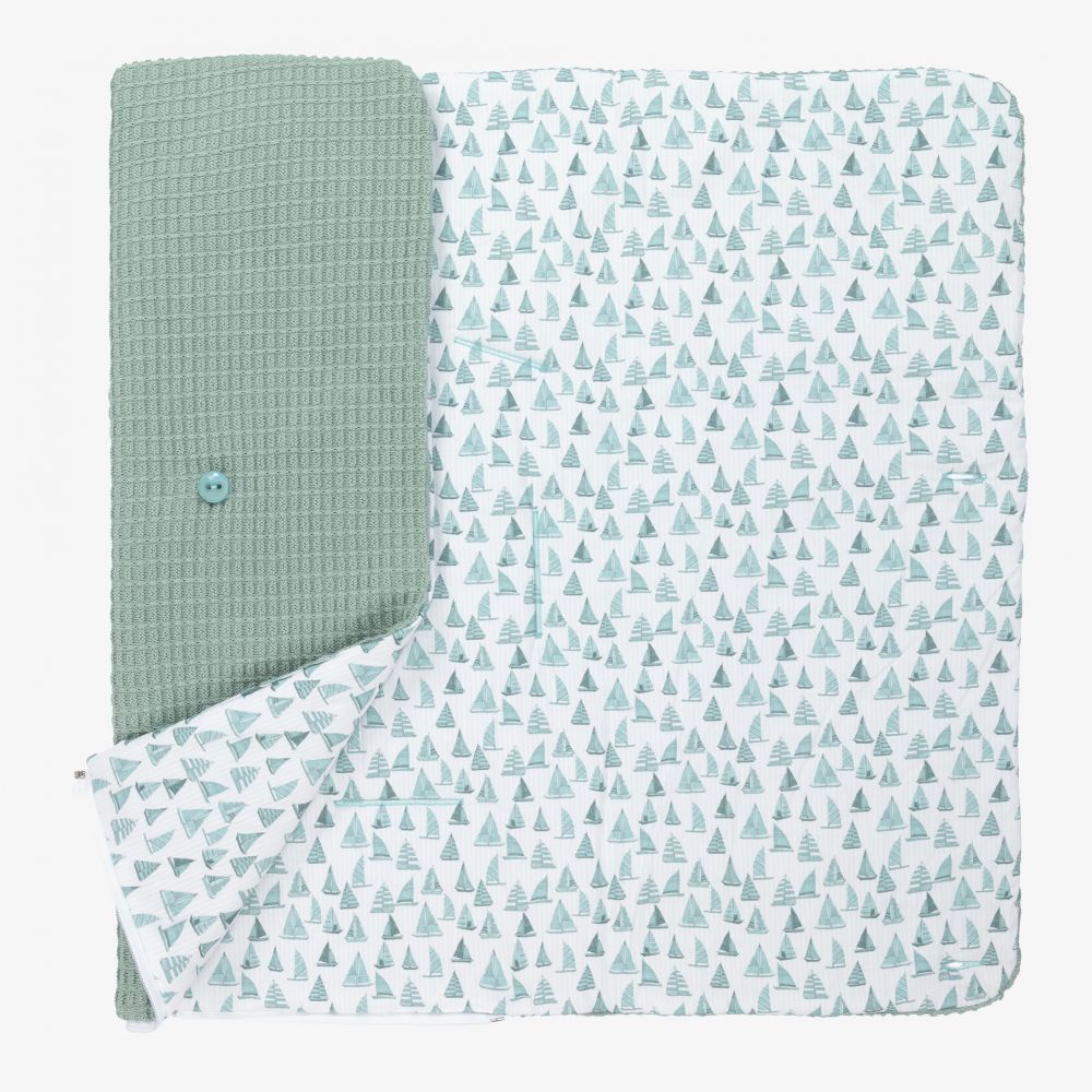 PAZ Rodríguez-Green Knitted Baby Nest (70cm) | Childrensalon Outlet