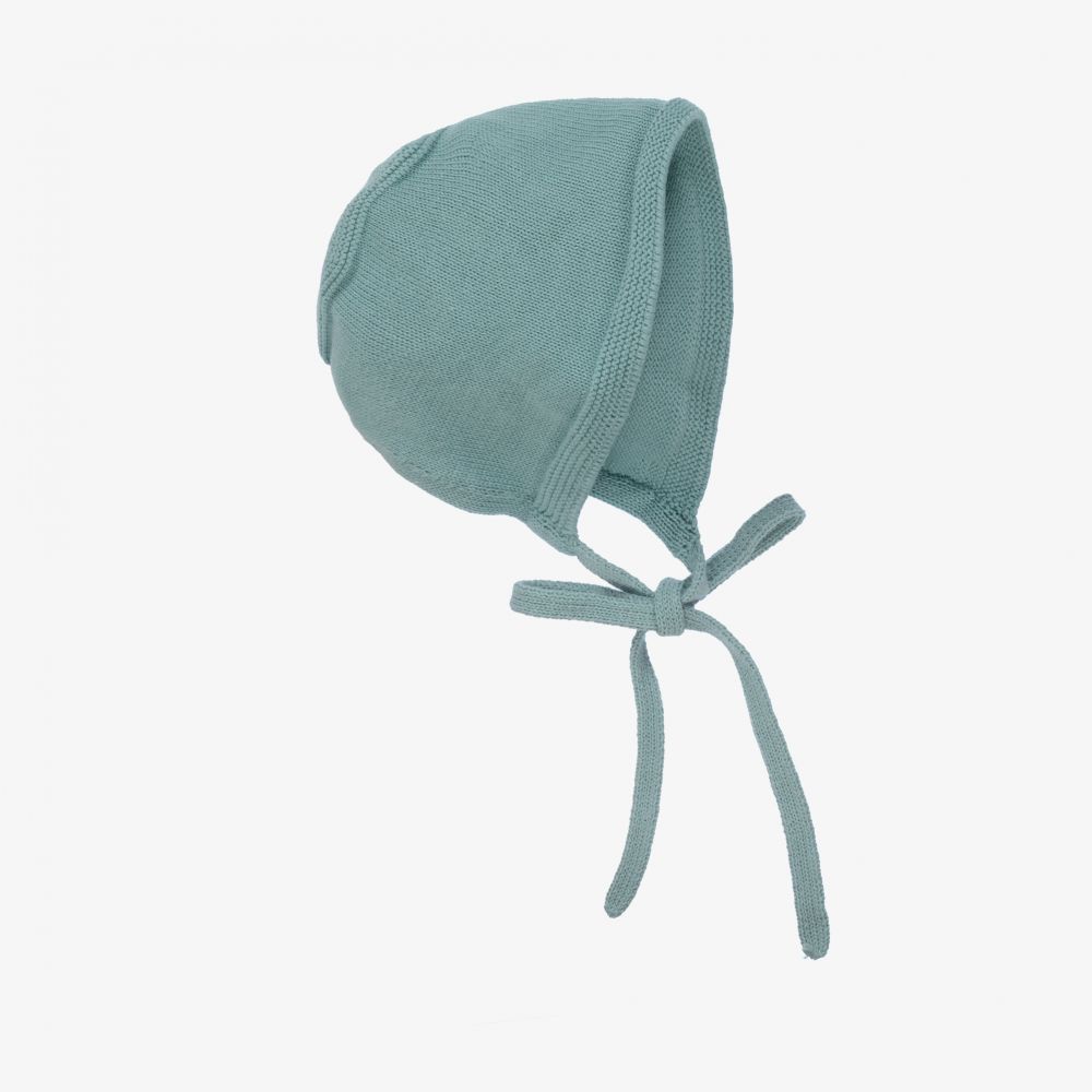 PAZ Rodríguez-Зеленый вязаный чепец из хлопка | Childrensalon Outlet