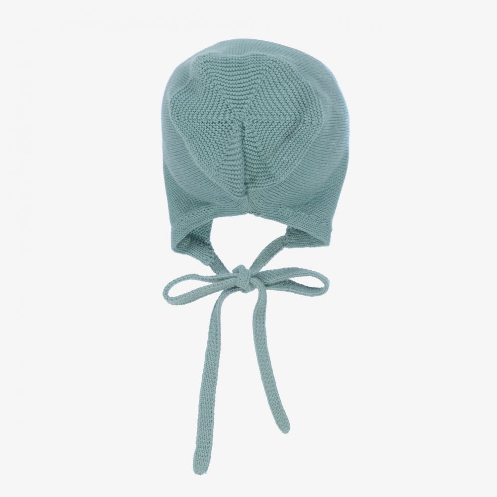PAZ Rodríguez-Зеленый вязаный чепец из хлопка | Childrensalon Outlet