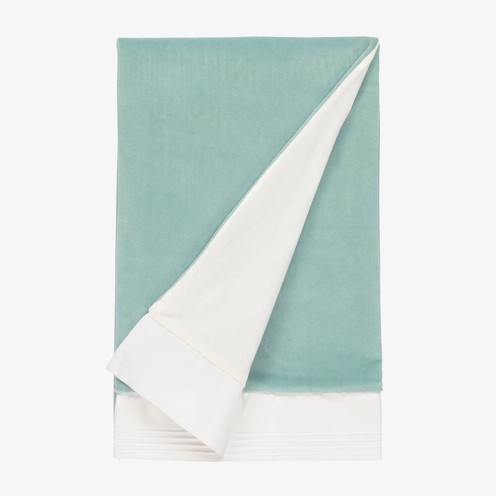 PAZ Rodríguez-Green Velour Baby Blanket (85cm) | Childrensalon Outlet