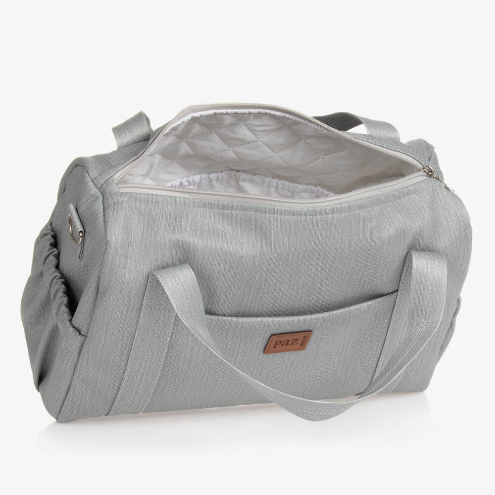 PAZ Rodríguez-Grey Canvas Changing Bag (36cm) | Childrensalon Outlet