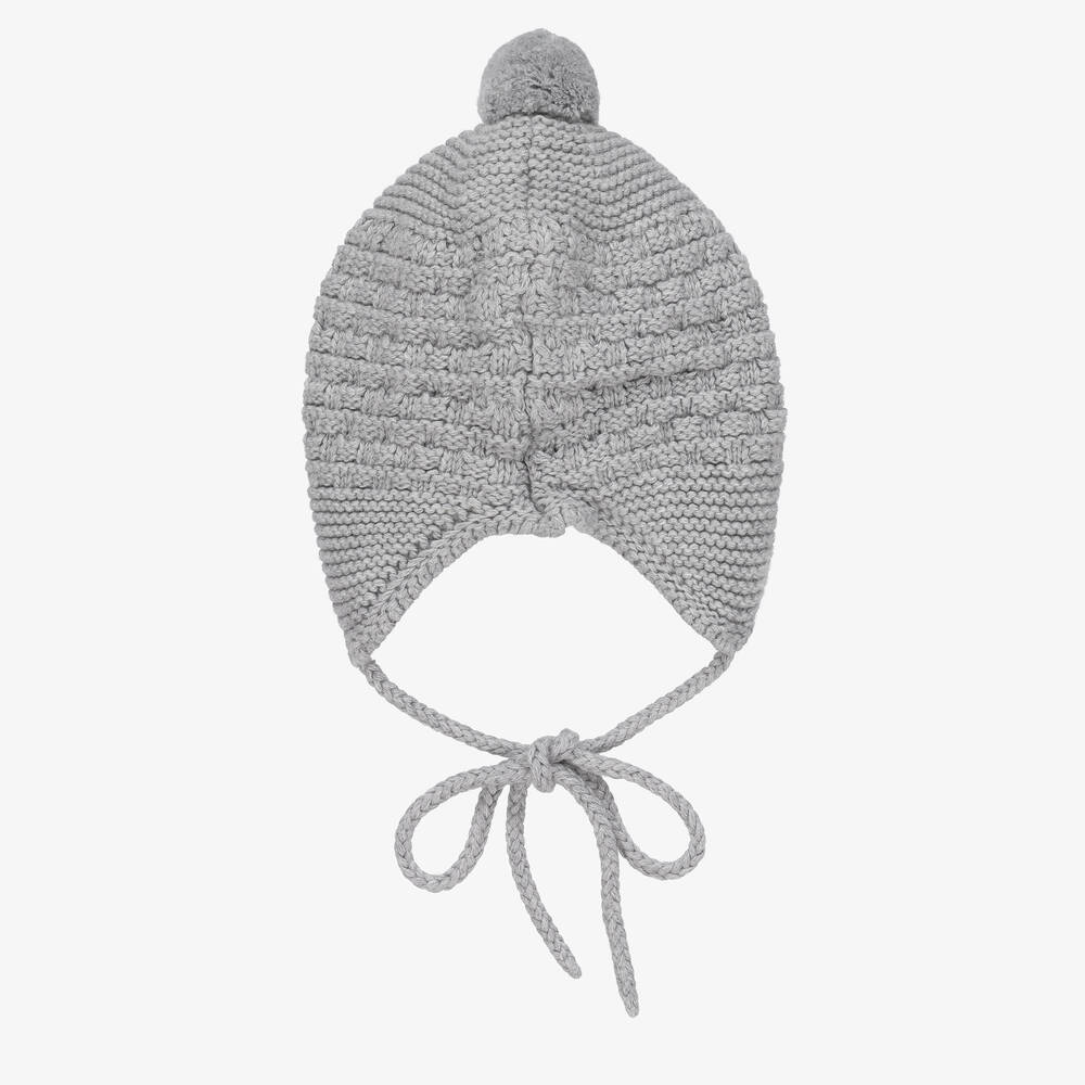 PAZ Rodríguez-قبعة قطن وكشمير محبوك لون رمادي للأطفال | Childrensalon Outlet