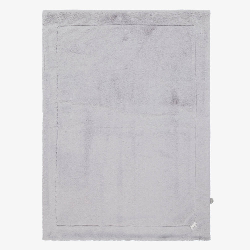 PAZ Rodríguez-Grey Faux Fur Baby Blanket (98cm) | Childrensalon Outlet
