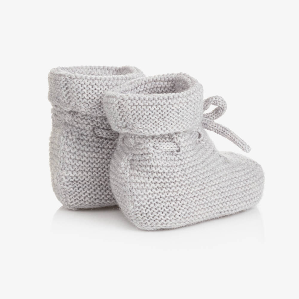 باز رودريغيز-بوت صوف محبوك لون رمادي للأطفال | Childrensalon Outlet