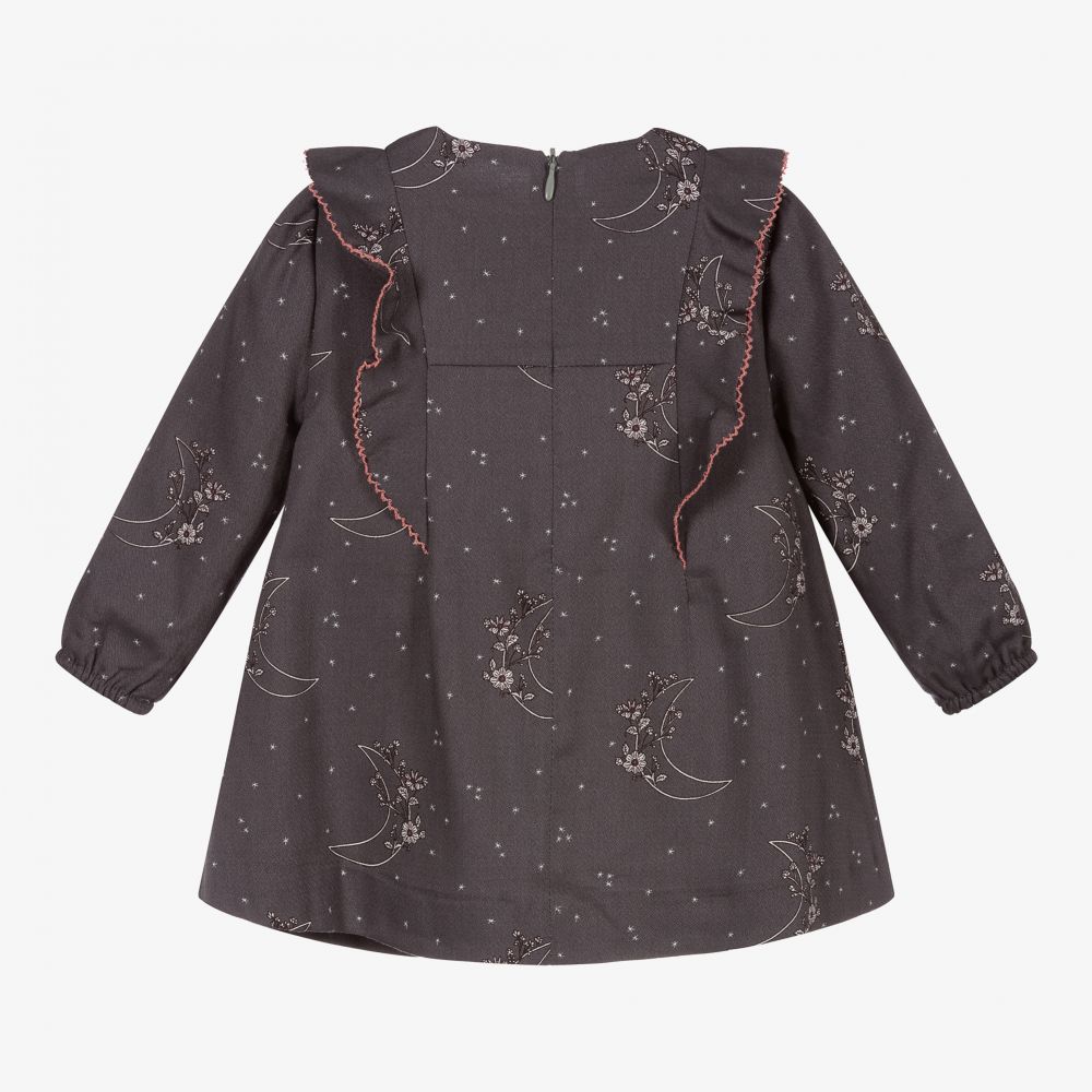 PAZ Rodríguez-فستان مزيج قطن وفيسكوز لون رمادي وزهري | Childrensalon Outlet