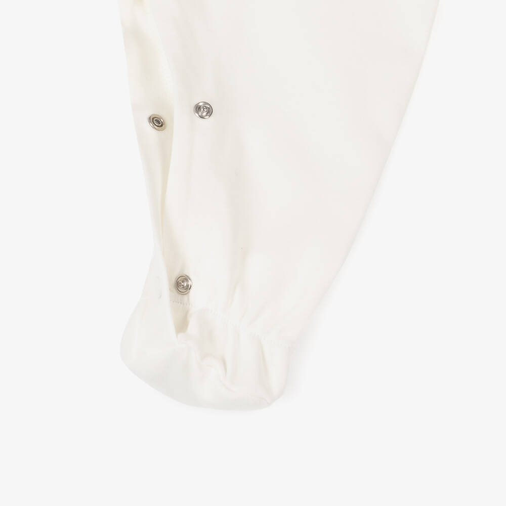 PAZ Rodríguez-Ivory Cotton Babygrow for Girls | Childrensalon Outlet