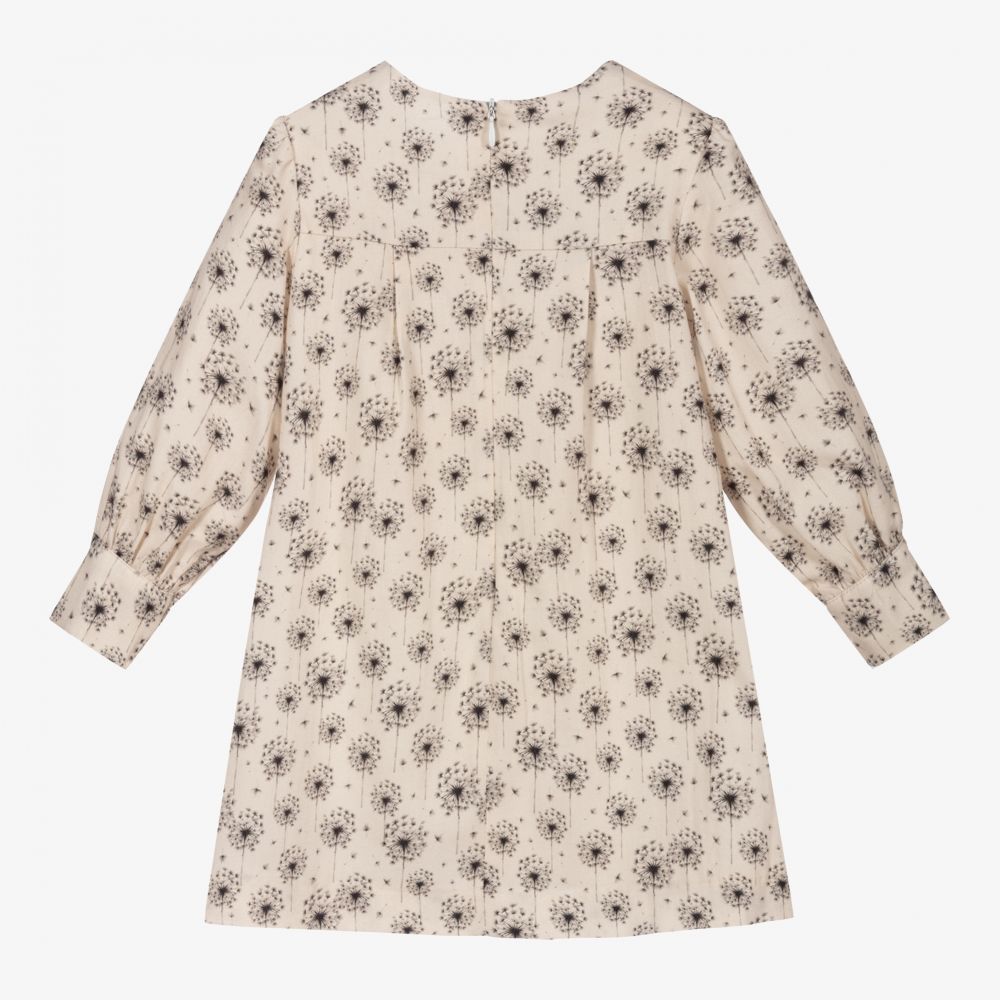 PAZ Rodríguez-Кремовое хлопковое платье с одуванчиками | Childrensalon Outlet