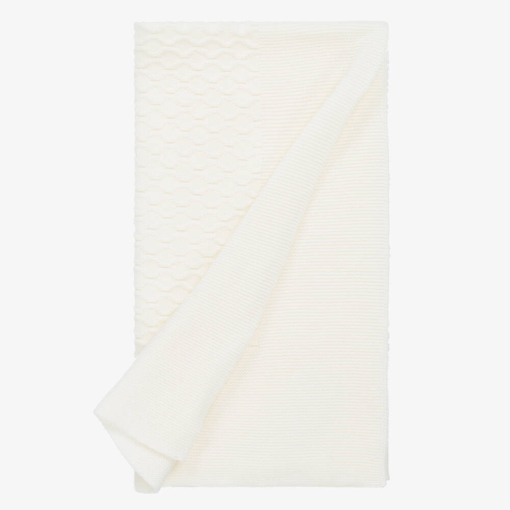 PAZ Rodríguez-Ivory Merino Wool 2 Piece Babygrow Set | Childrensalon Outlet