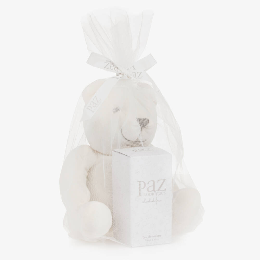 PAZ Rodríguez-Ivory Teddy Bear & Eau de Toilette Baby Gift Set | Childrensalon Outlet