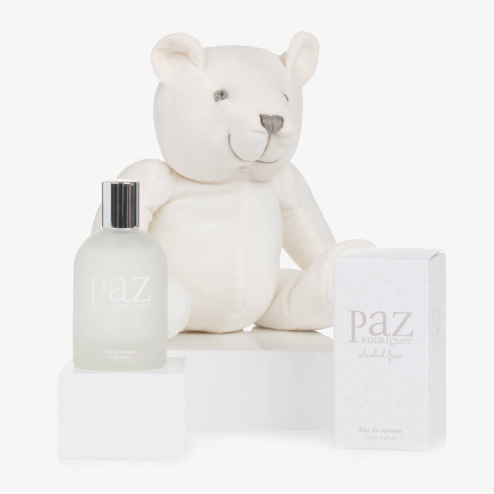 PAZ Rodríguez-Ivory Teddy Bear & Eau de Toilette Baby Gift Set | Childrensalon Outlet