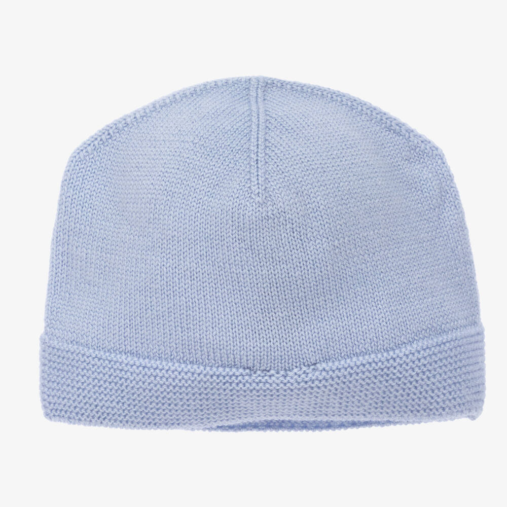 PAZ Rodríguez-Pale Blue Wool Baby Hat | Childrensalon Outlet