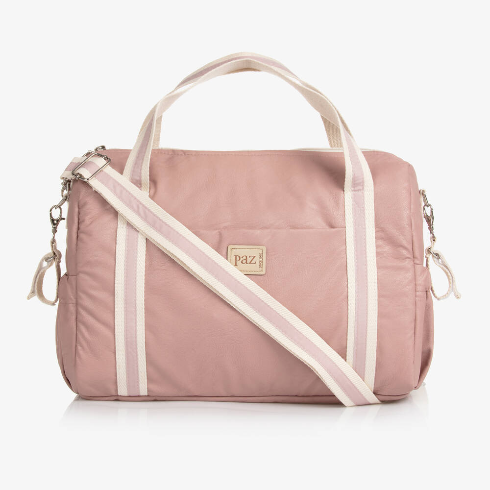 Paz Rodríguez - Pink Faux Leather Changing Bag (39cm) | Childrensalon