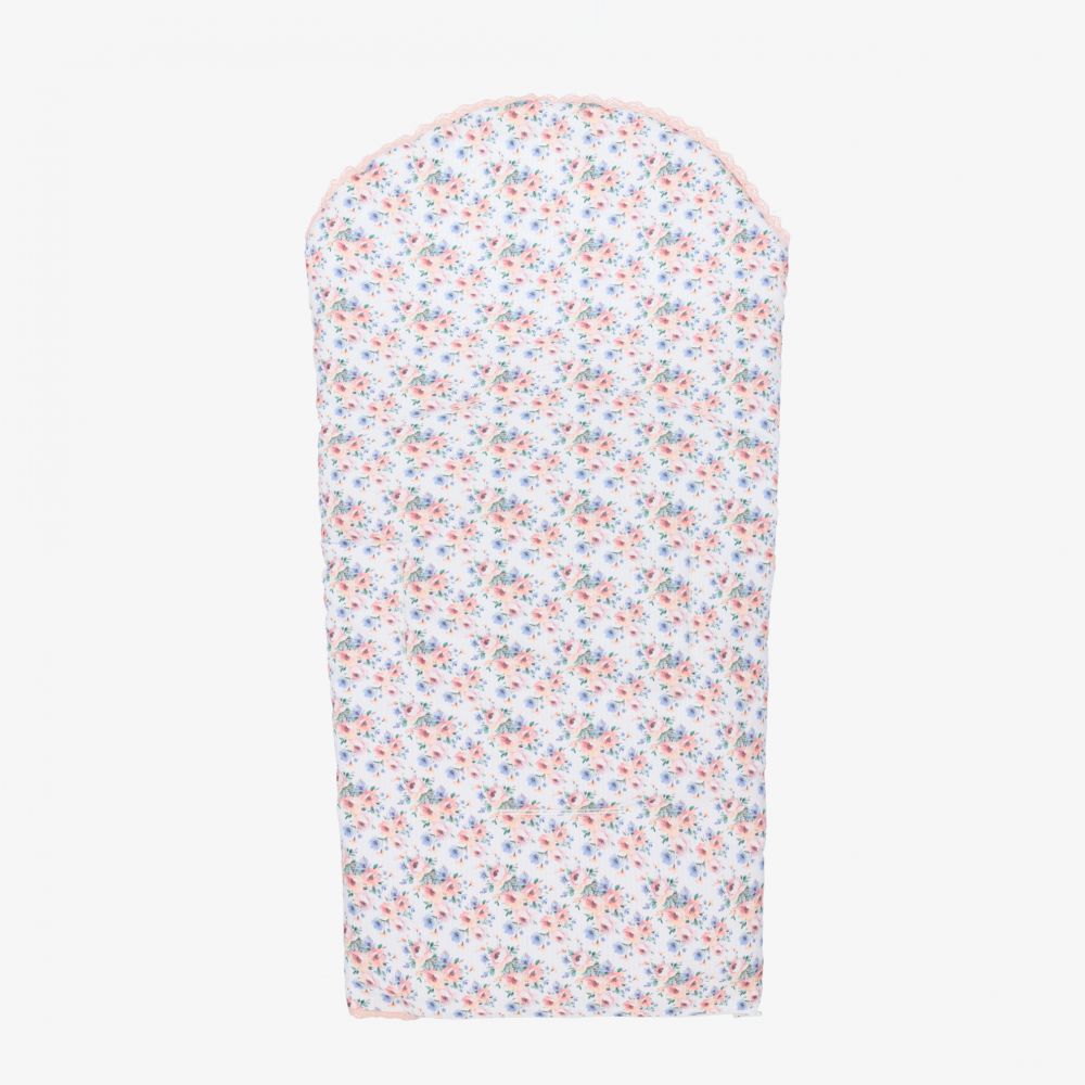 PAZ Rodríguez-Pink Floral Baby Nest (74cm) | Childrensalon Outlet