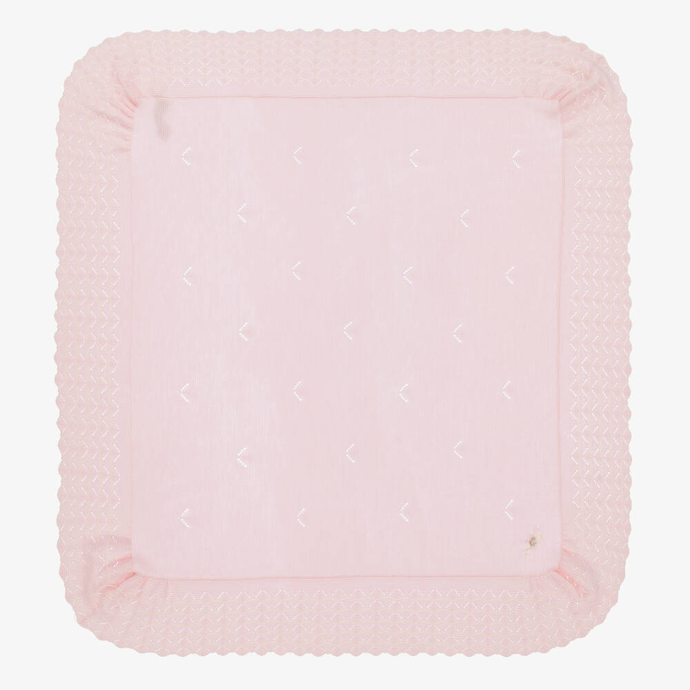 Paz Rodríguez - Розовая шерстяная шаль (100см) | Childrensalon