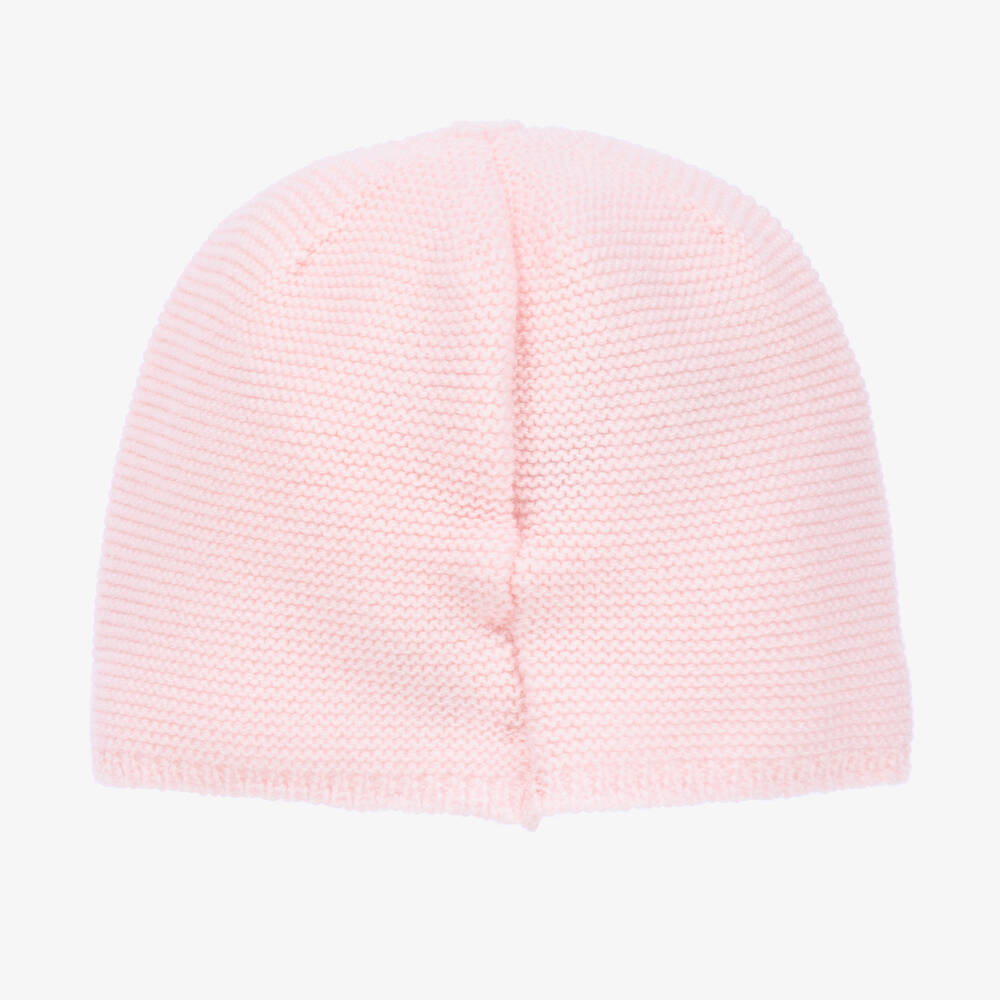 PAZ Rodríguez-Pink Wool Knit Baby Girls Hat | Childrensalon Outlet