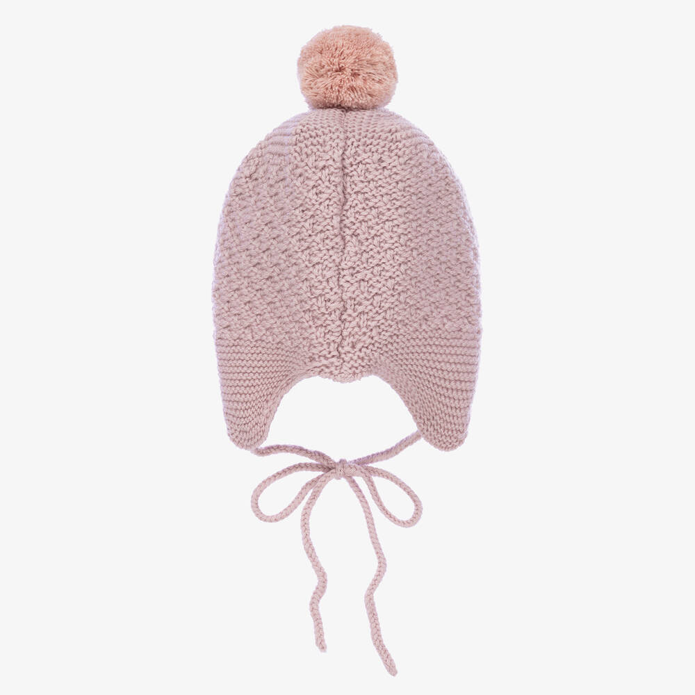 PAZ Rodríguez-Розовая шерстяная шапка с помпоном | Childrensalon Outlet