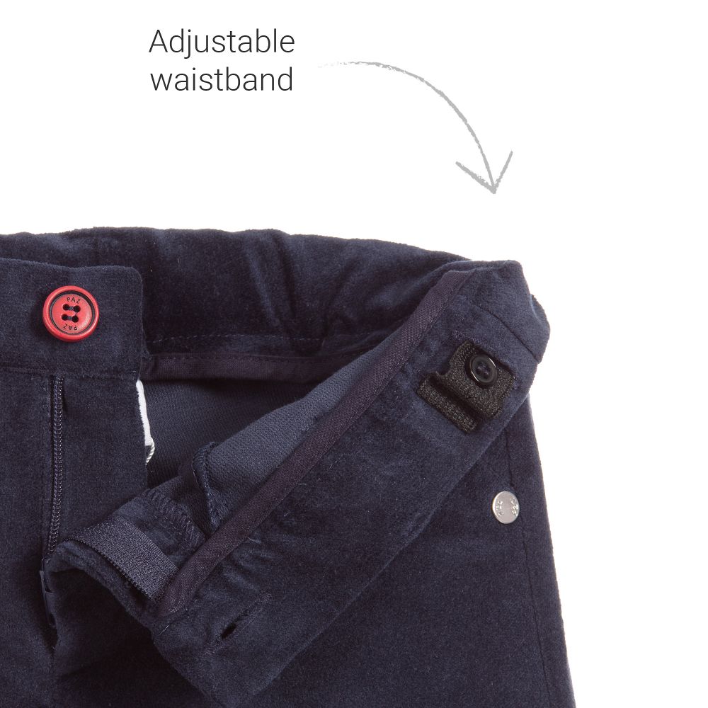 باز رودريغيز-طقم بنطلون مخمل و قميص قطن لون عاجي، أحمر و كجلي | Childrensalon Outlet