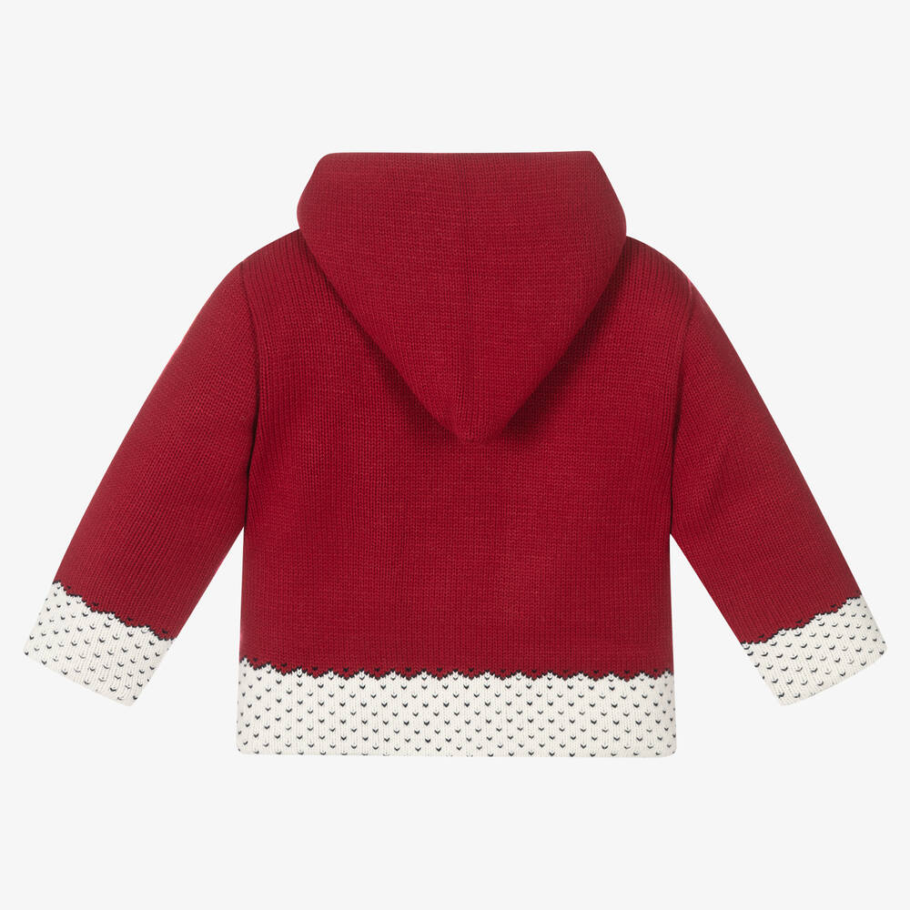PAZ Rodríguez-Red Knitted Hooded Jacket | Childrensalon Outlet
