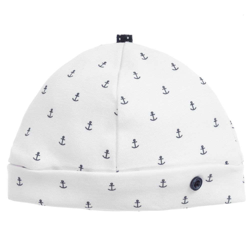 PAZ Rodríguez-White Cotton Jersey Baby Hat | Childrensalon Outlet