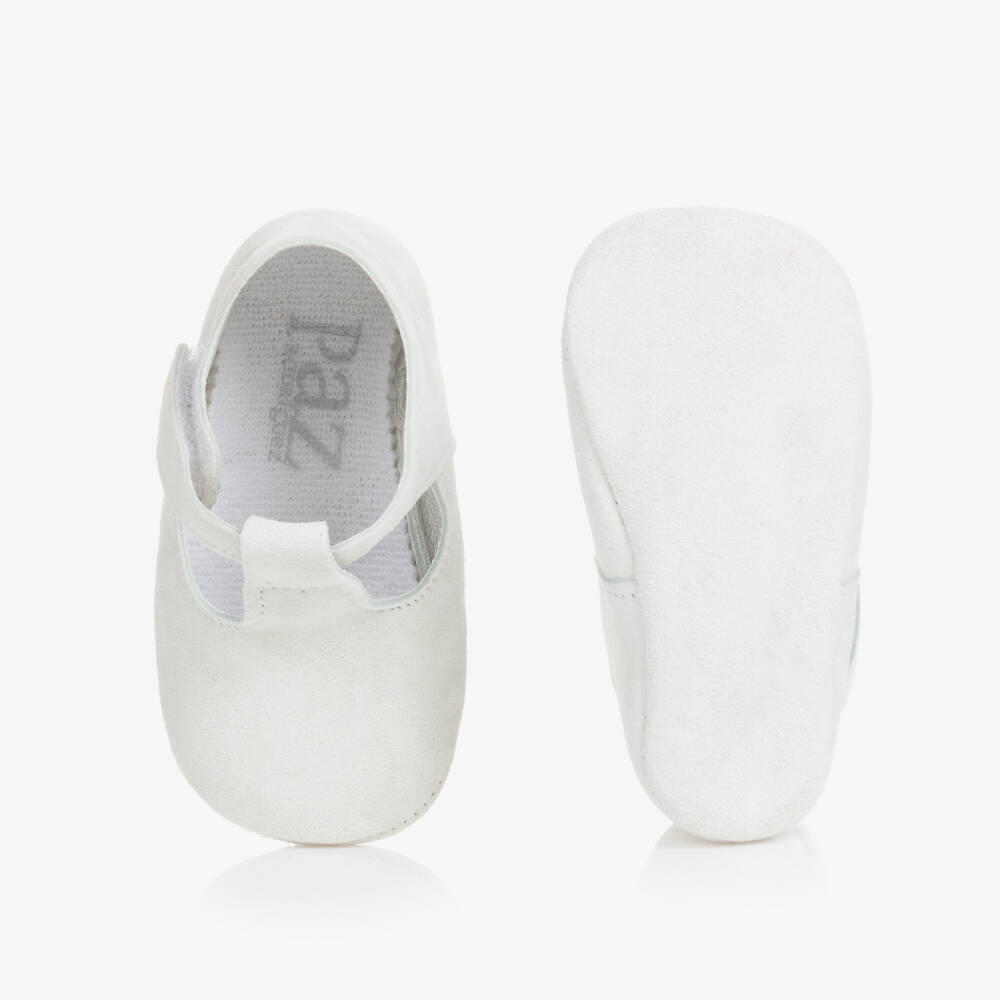 PAZ Rodríguez-Кремовые замшевые пинетки для малышей | Childrensalon Outlet