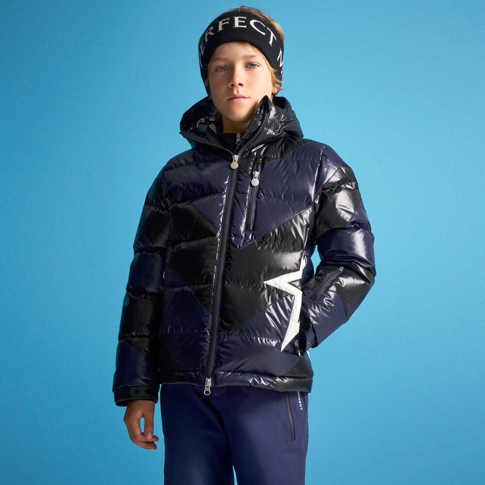 Perfect Moment-Black and Blue Ski Jacket | Childrensalon Outlet