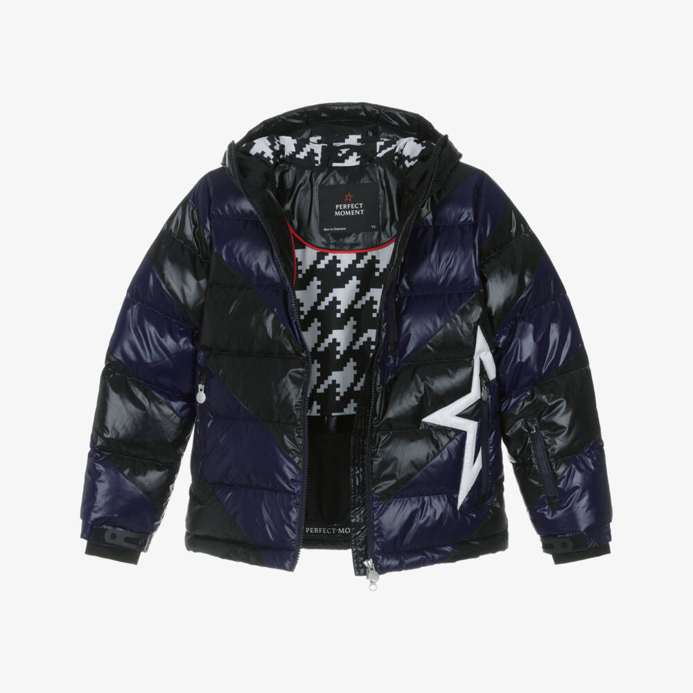 Perfect Moment-Black and Blue Ski Jacket | Childrensalon Outlet
