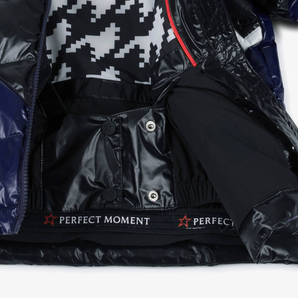 Perfect Moment-Black and Blue Ski Jacket | Childrensalon Outlet