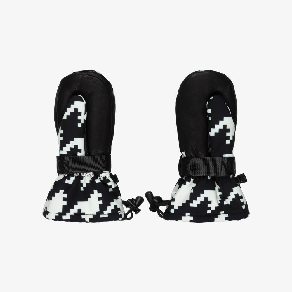 Perfect Moment-Black And White Houndstooth Mittens | Childrensalon Outlet