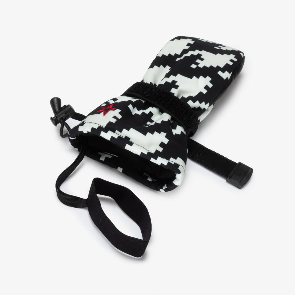 Perfect Moment-Black And White Houndstooth Mittens | Childrensalon Outlet