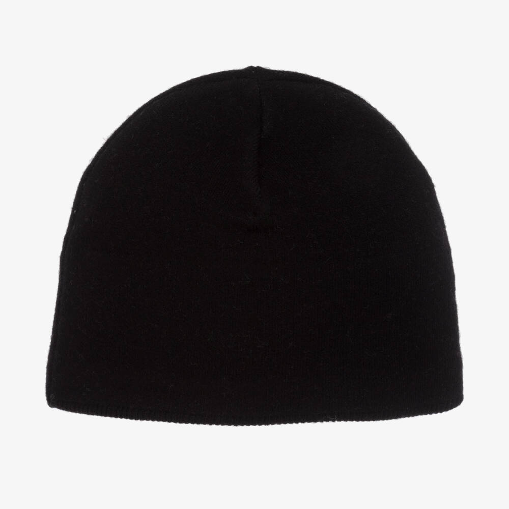Perfect Moment-Black Merino Wool Star Beanie | Childrensalon Outlet