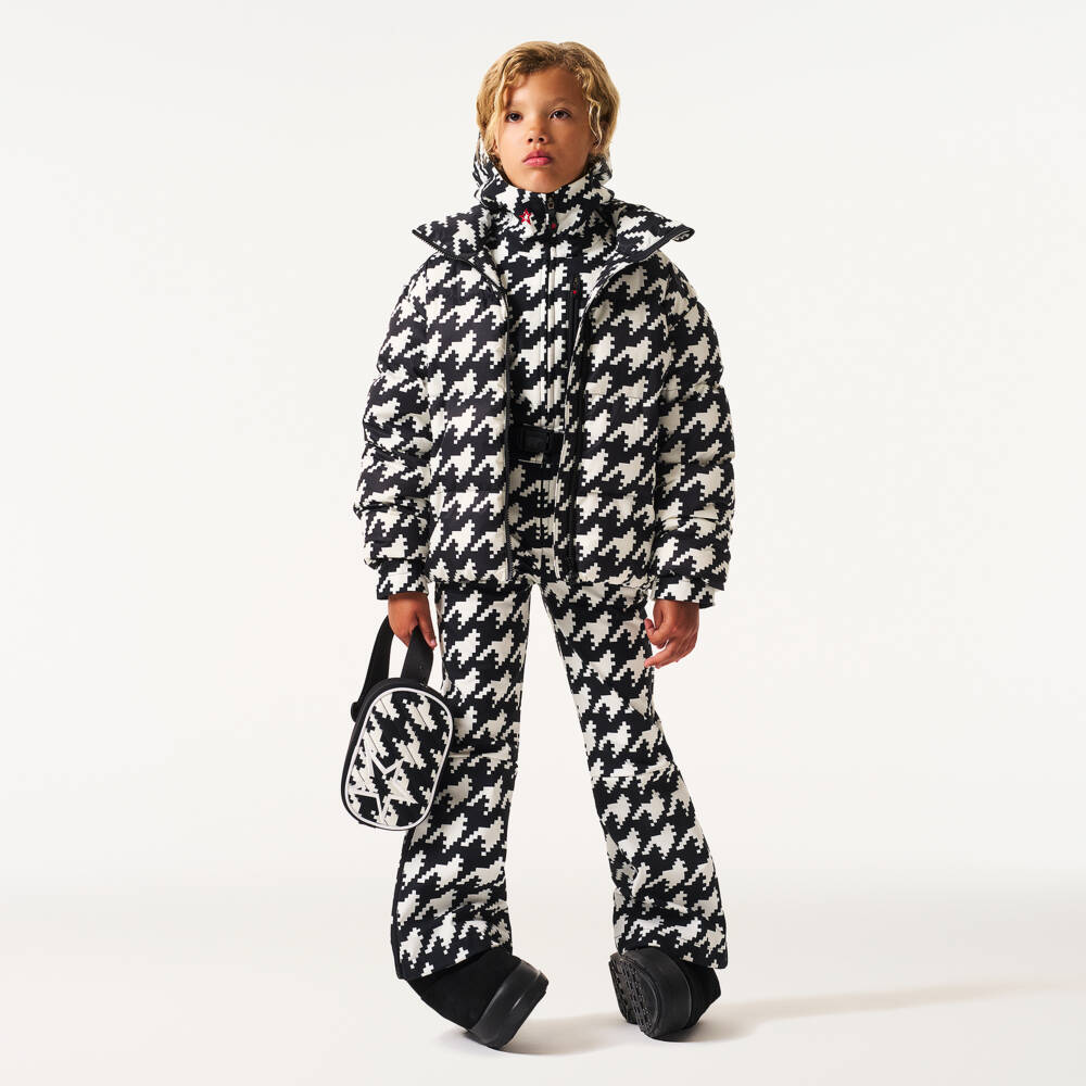 Perfect Moment-Classic Houndstooth Ski Puffer Jacket | Childrensalon Outlet