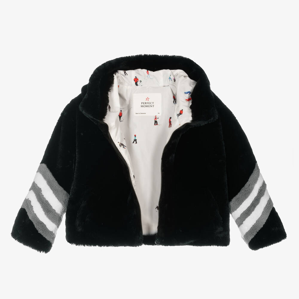 Girls black teddy jacket online