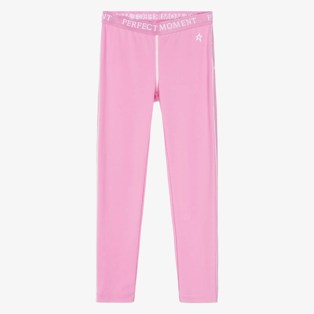 Perfect Moment-Girls Lilac Pink Thermal Star Leggings | Childrensalon Outlet