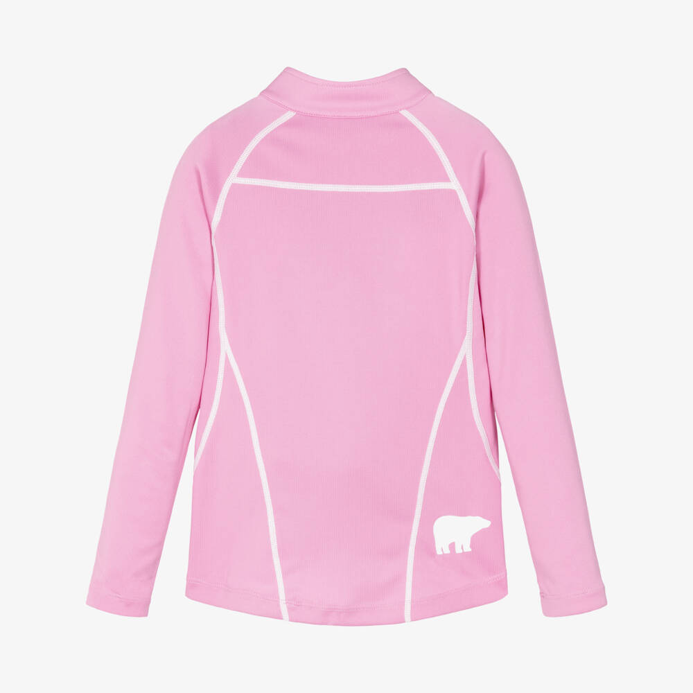 Perfect Moment-Girls Pink Thermal Base Layer Half-Zip Top | Childrensalon Outlet