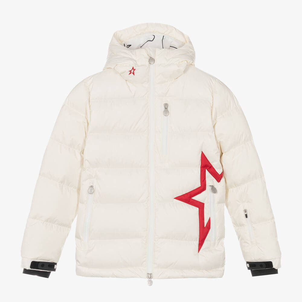 Perfect Moment - Ivory Down Padded Ski Jacket | Childrensalon