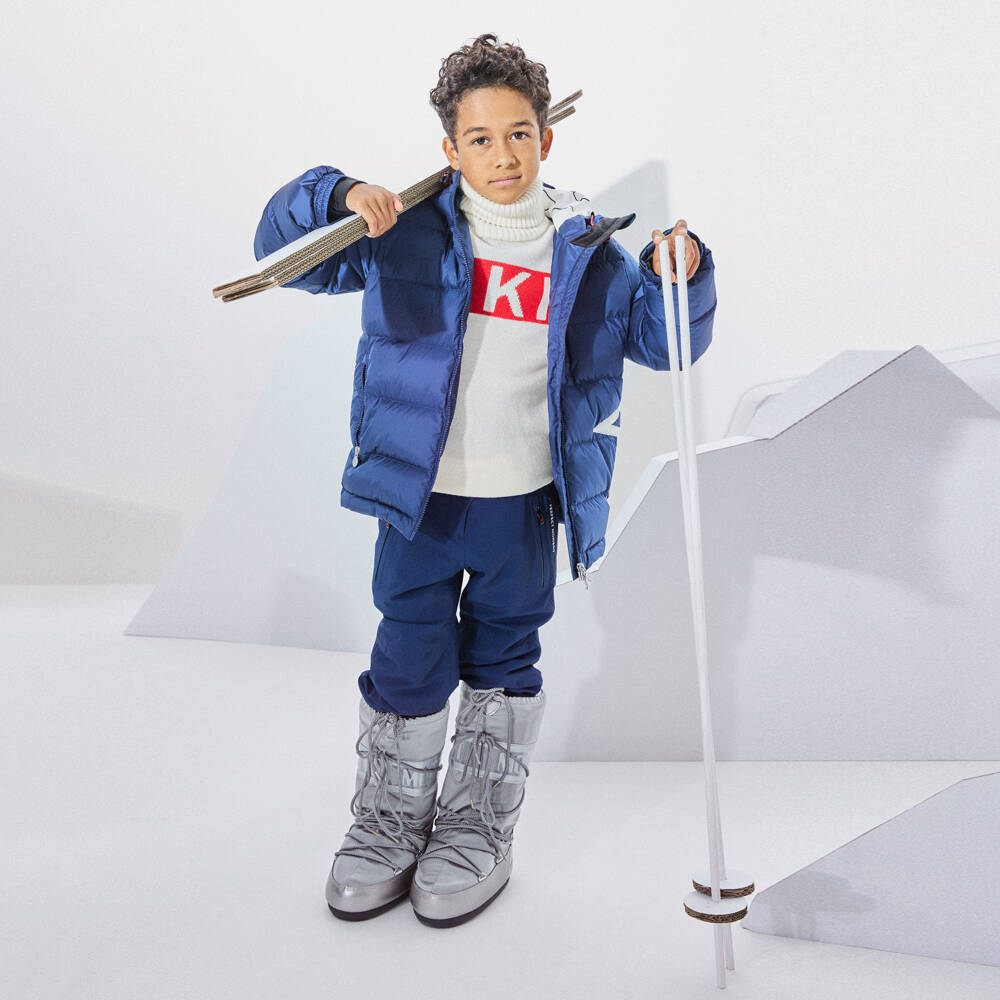 Perfect Moment-Navy Blue High Waisted Ski Trousers | Childrensalon Outlet