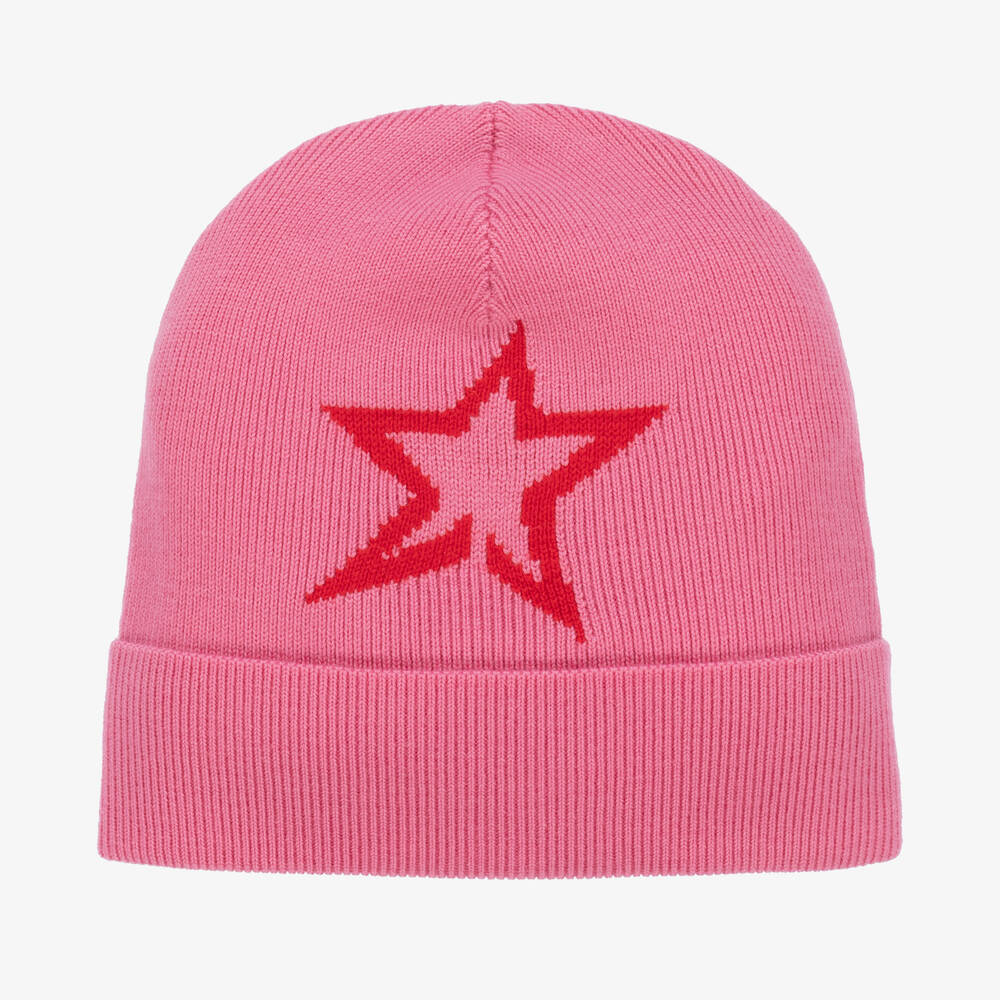 Perfect Moment-Розовая шапка-бини из мериносовой шерсти | Childrensalon Outlet