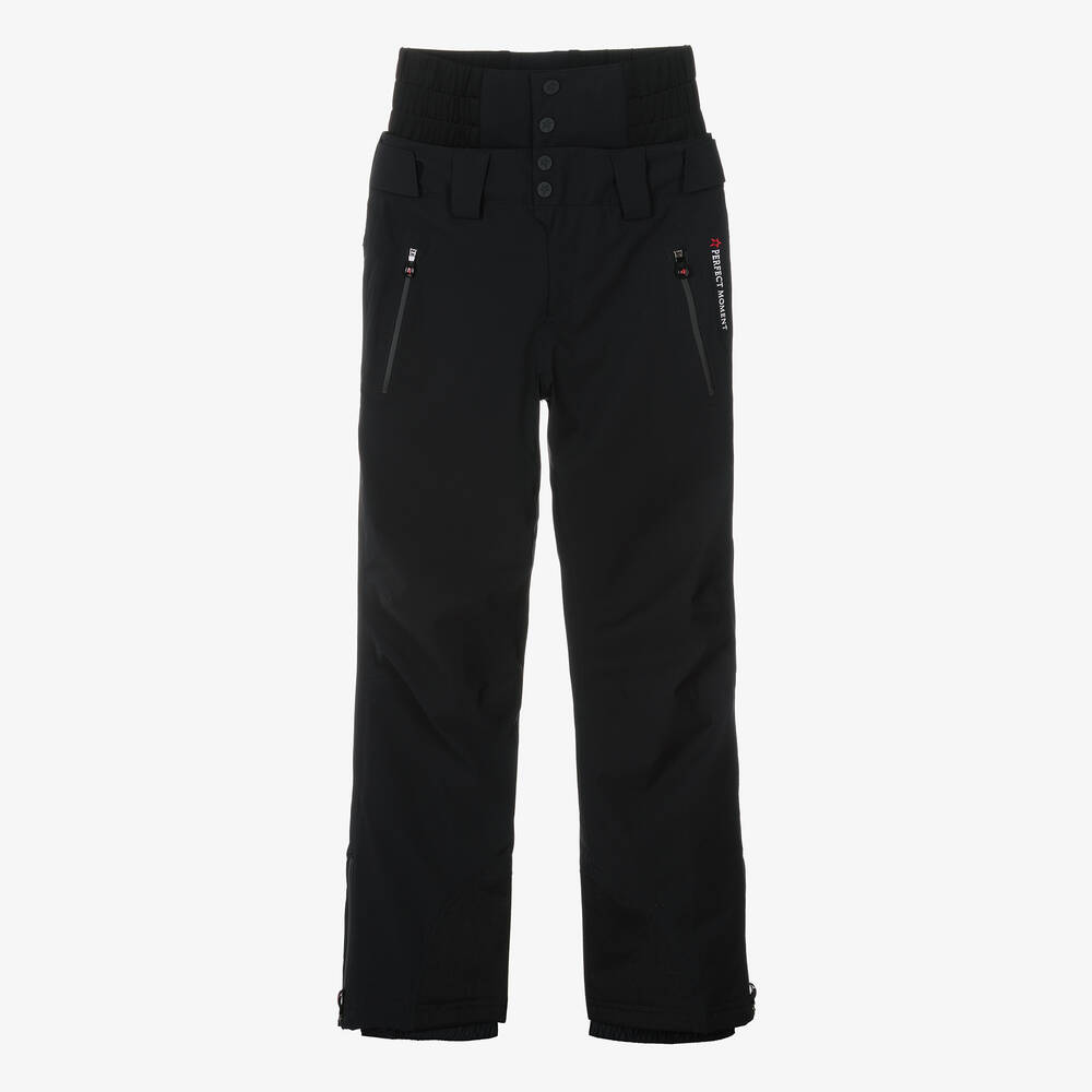 Perfect Moment - Teen Black High Waisted Ski Trousers | Childrensalon