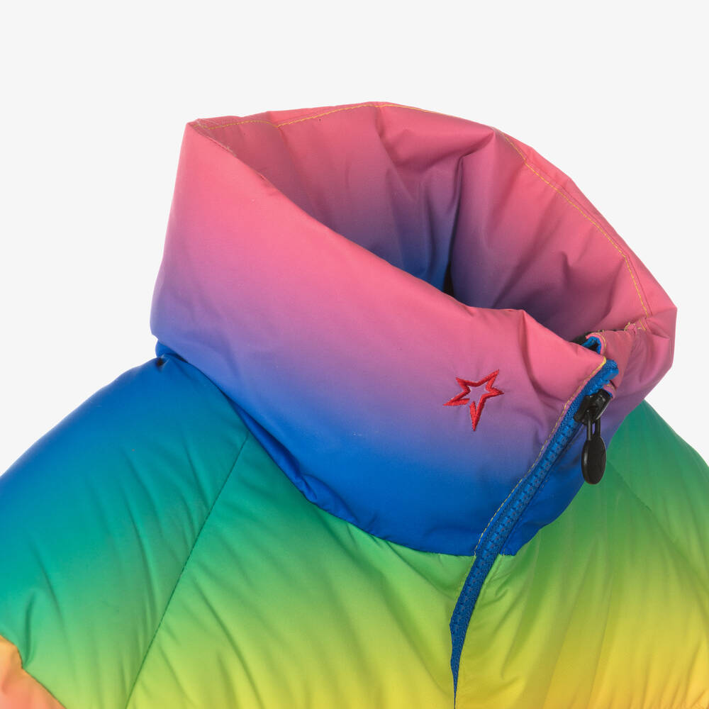 Star rainbow down fill puffer jacket shop