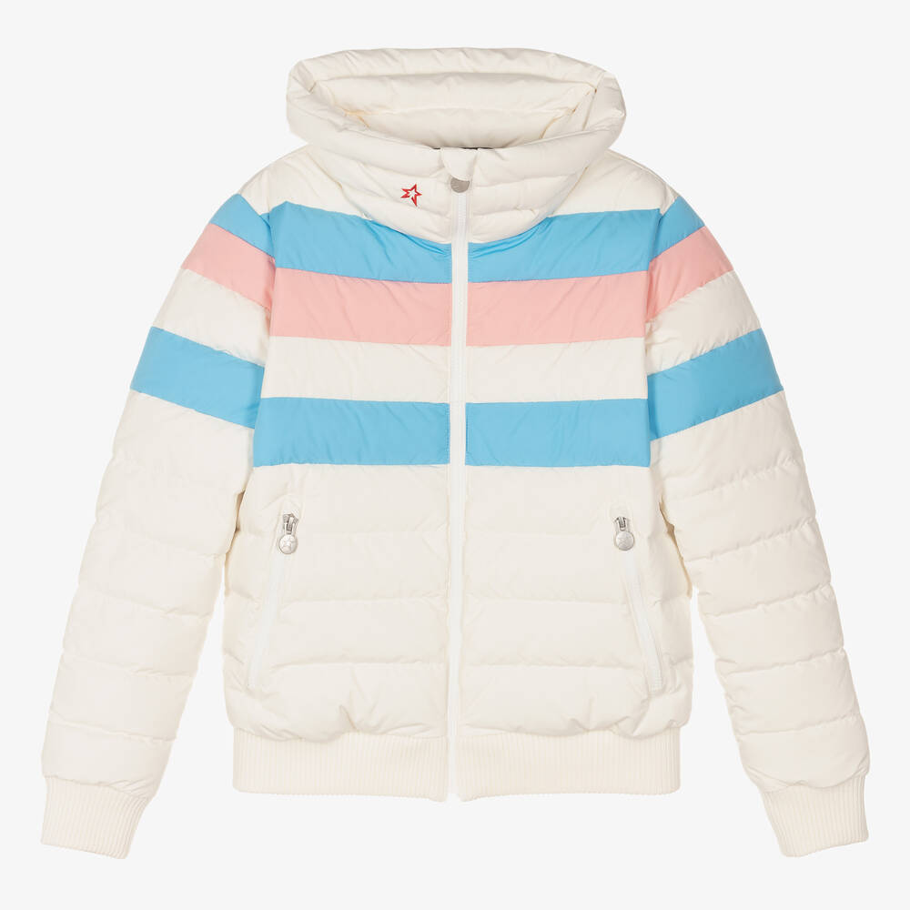 Perfect Moment - Weiße Teen Daunen-Steppjacke (M) | Childrensalon