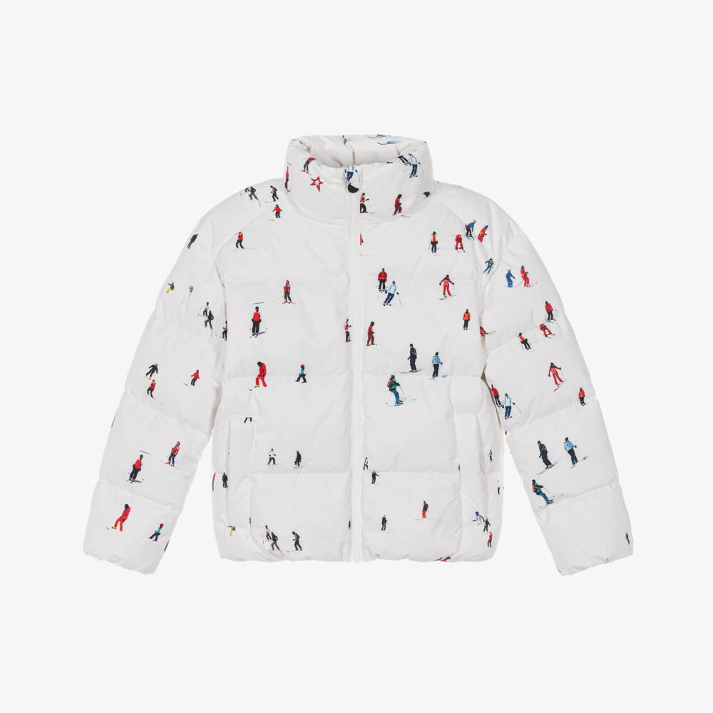 Perfect Moment-White Ski Print Ski Jacket | Childrensalon Outlet