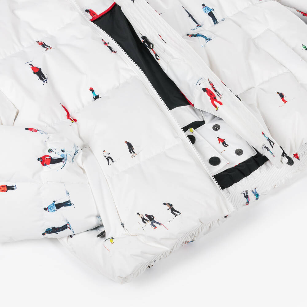 Perfect Moment-White Ski Print Ski Jacket | Childrensalon Outlet