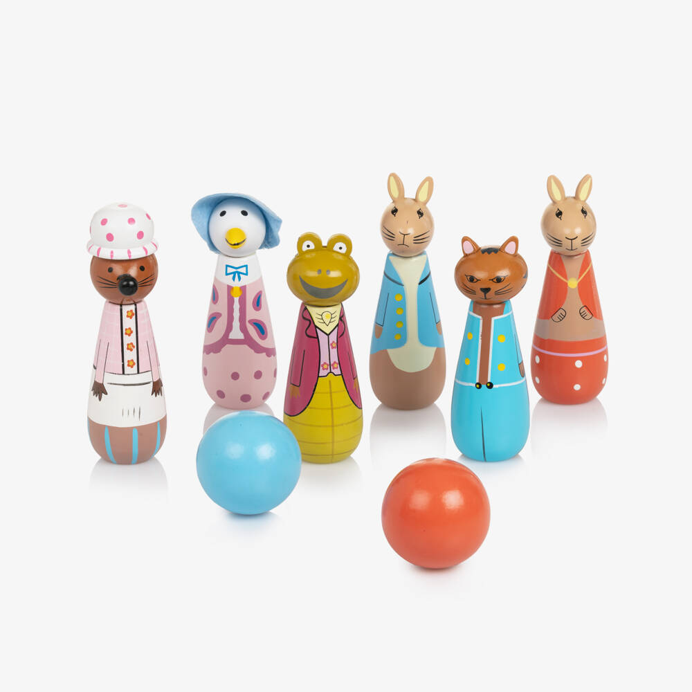 Orange Tree Toys-Peter Rabbit Wooden Skittles (11cm) | Childrensalon Outlet