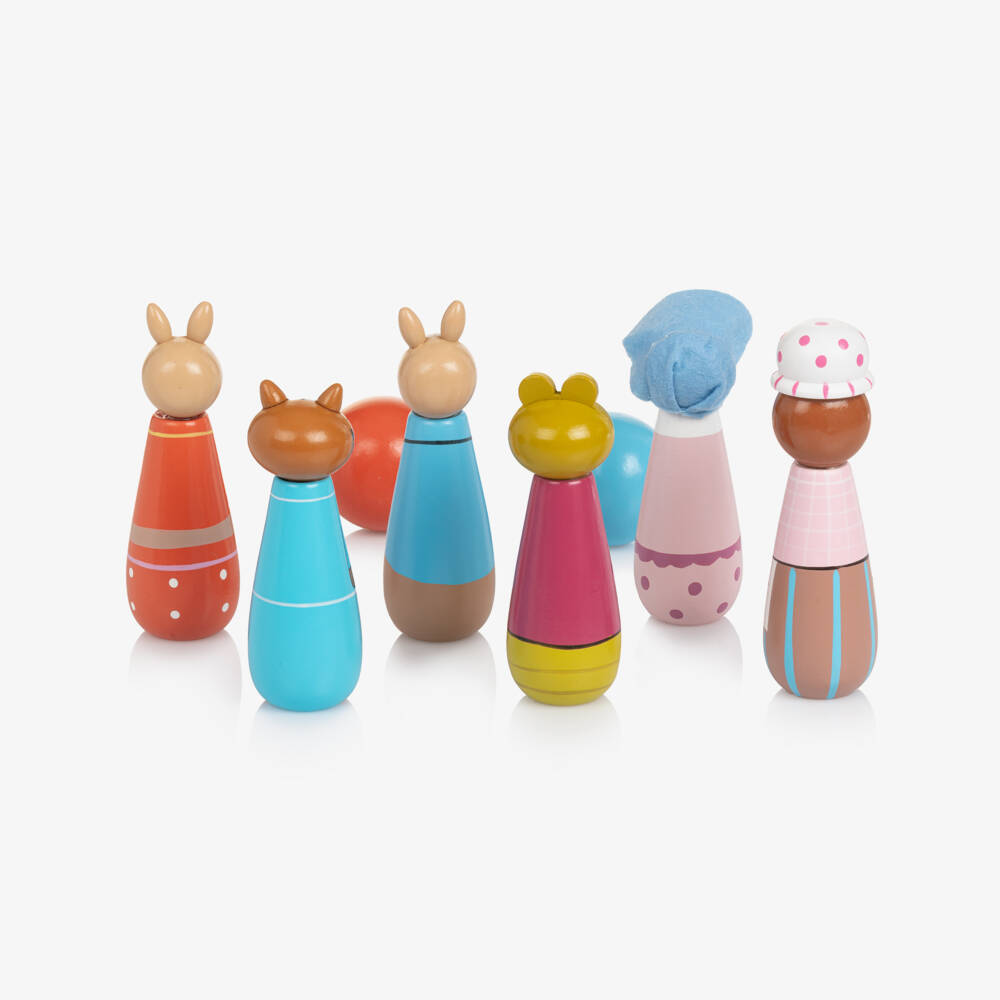 Orange Tree Toys-Peter Rabbit Wooden Skittles (11cm) | Childrensalon Outlet