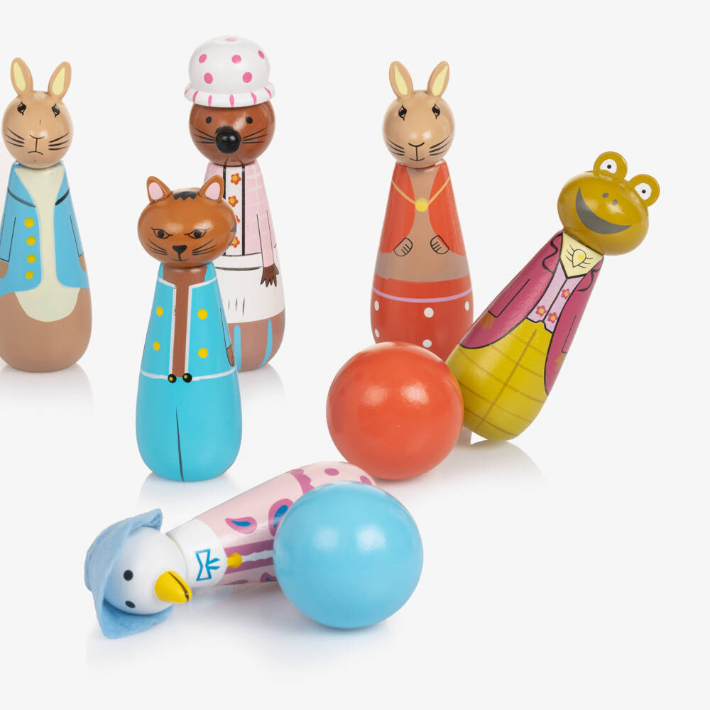 Orange Tree Toys-Peter Rabbit Wooden Skittles (11cm) | Childrensalon Outlet