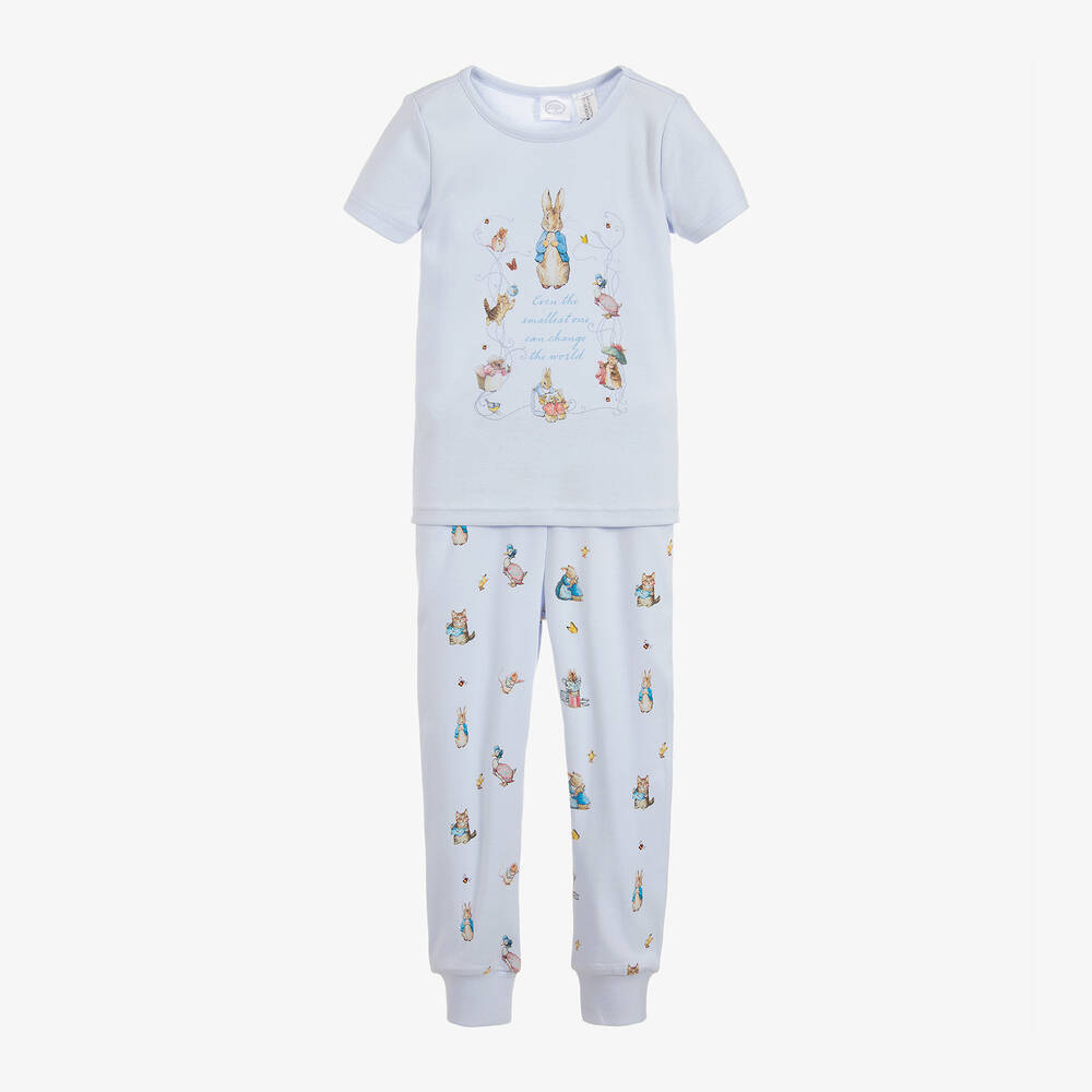 Peter Rabbit™ by Childrensalon - Blue Cotton Jersey Pyjamas | Childrensalon