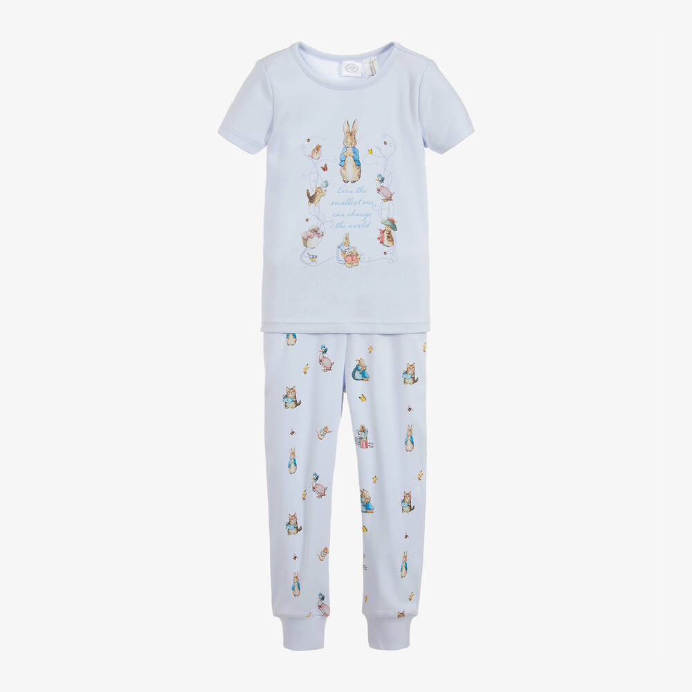 Peter Rabbit™ by Childrensalon-Голубая пижама из хлопкового джерси | Childrensalon Outlet