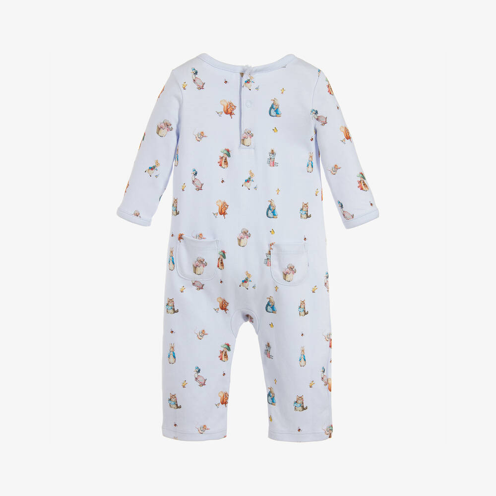 Peter Rabbit™ by Childrensalon-Голубой ромпер из хлопкового джерси | Childrensalon Outlet
