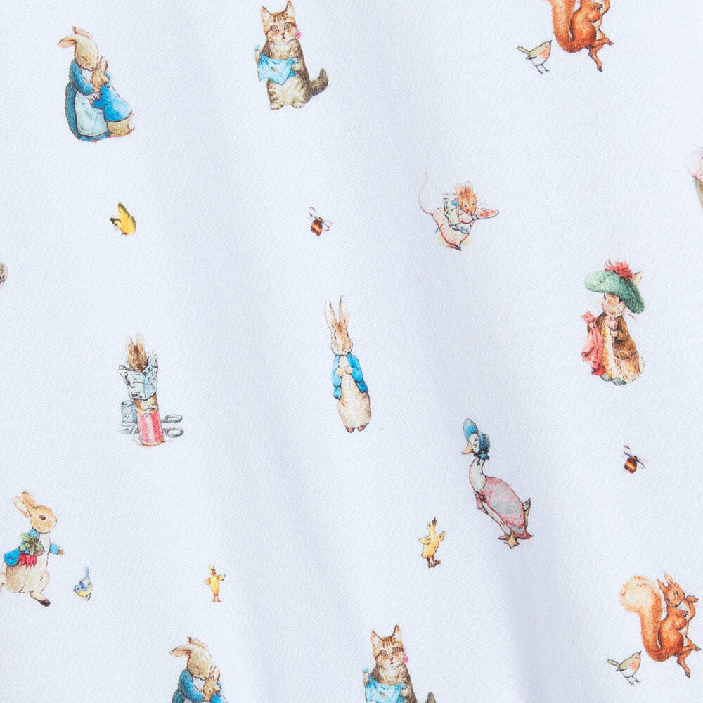 Peter Rabbit™ by Childrensalon-Голубой ромпер из хлопкового джерси | Childrensalon Outlet
