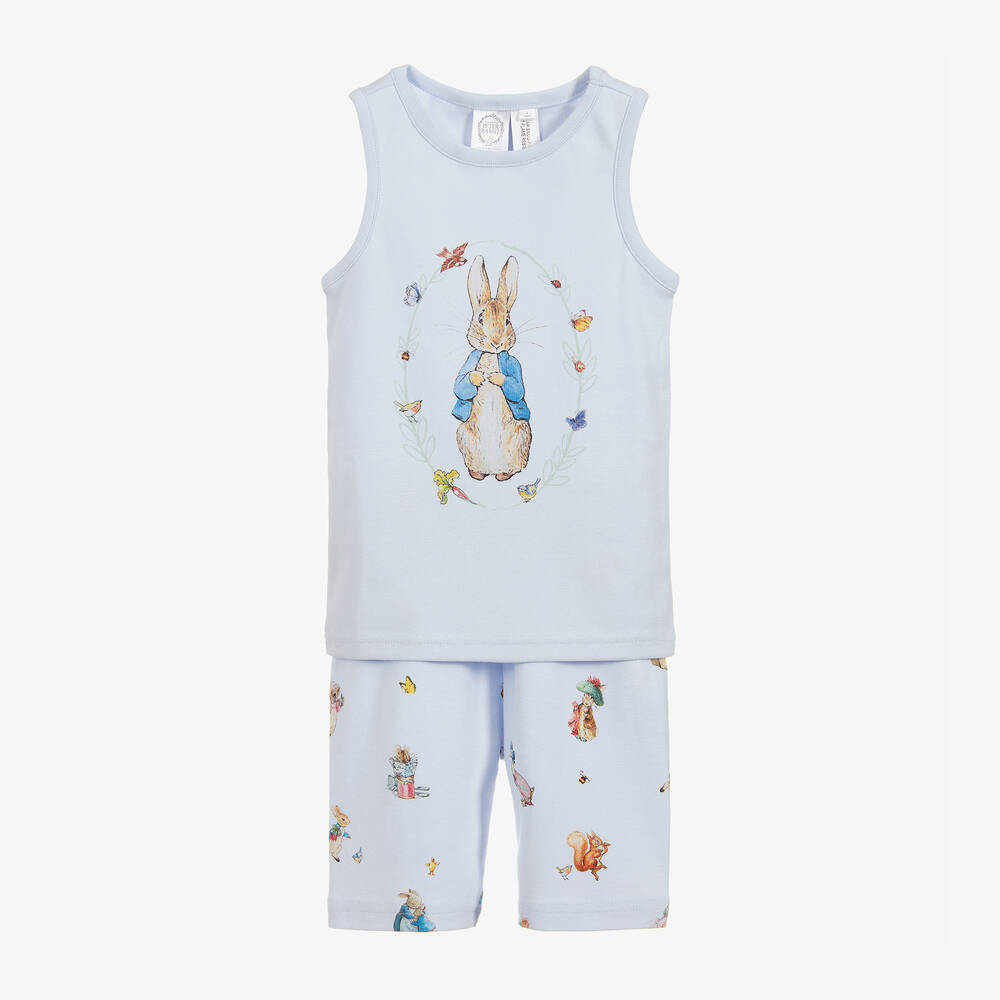 Peter Rabbit™ by Childrensalon-Короткая голубая пижама из хлопка | Childrensalon Outlet
